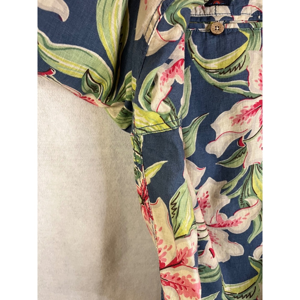 Faherty Men's Tropical Atoll Chino Shorts Linen Blend Shorts 9" Sz 33 - Picture 6 of 7